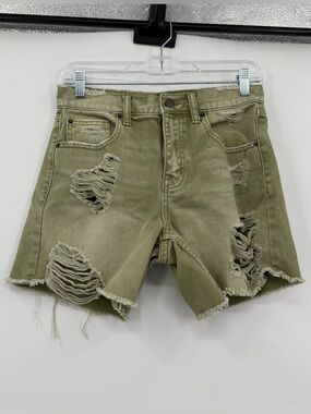 Bdg green denim shorts 24